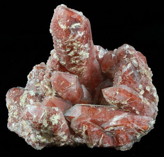 Natural Red Quartz Crystals - Morocco #57231
